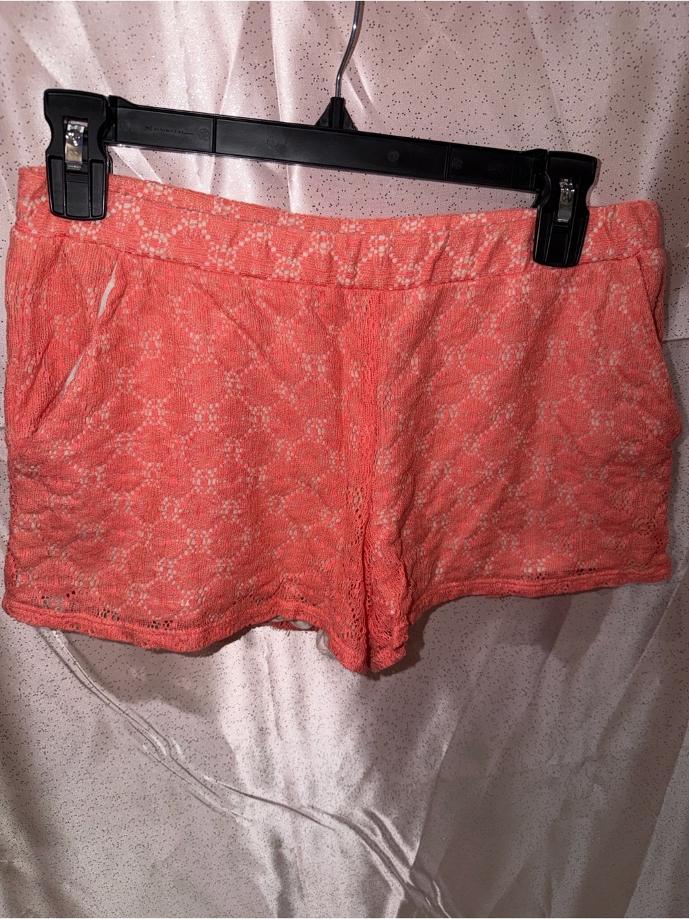 Ella Moss Coral Lace Shorts